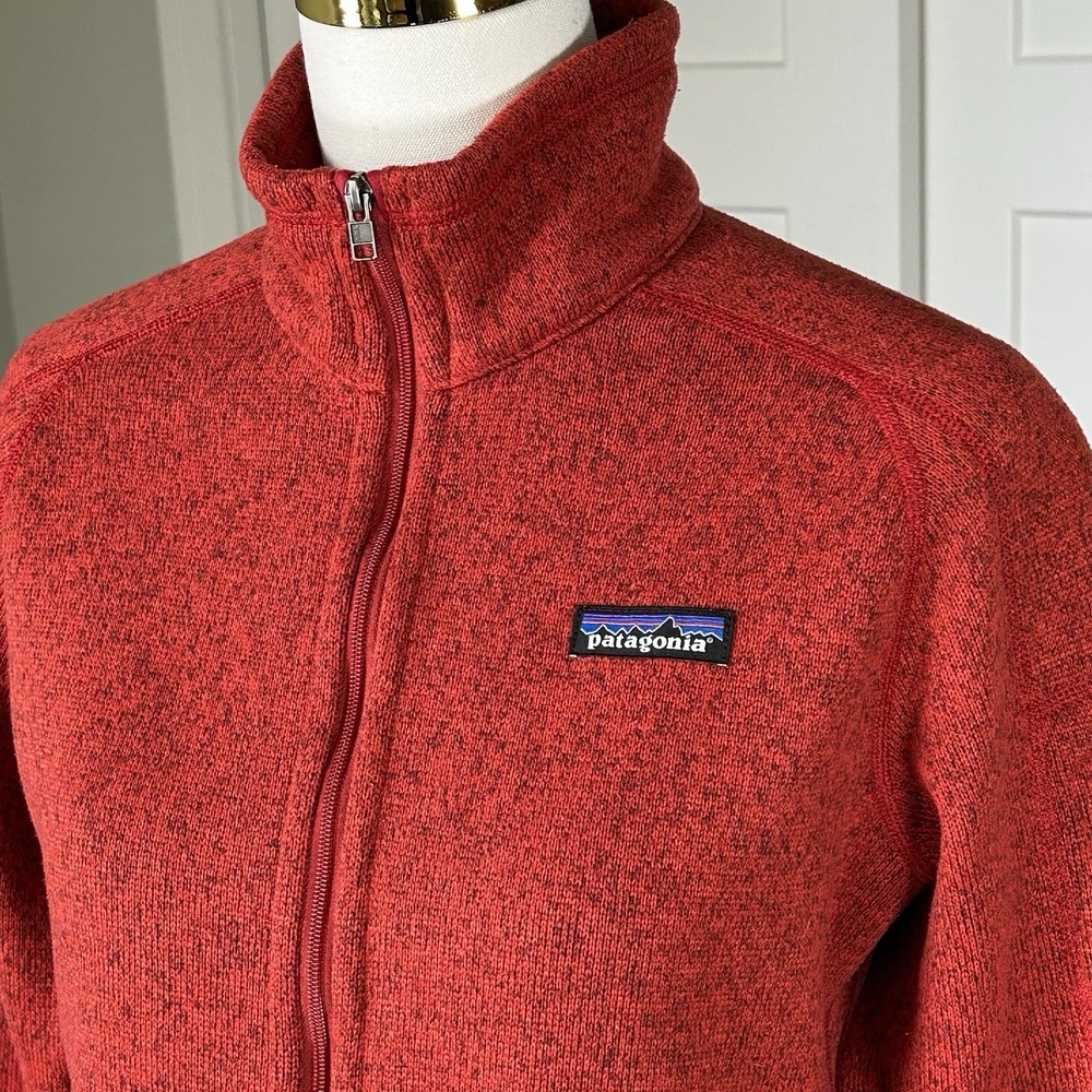 Patagonia Better Sweater Jacket Women's M Full Zip Fleece Red Warm - Picture 2 of 9